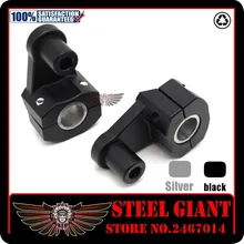 Универсальный анодированный 2 дюймов поворотными мотоцикл образного руля для 7/8 22 мм/28 мм баров зажим harley Aprili