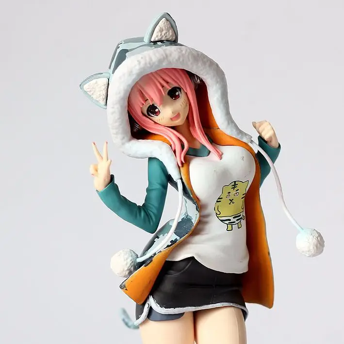 23 см тигровой расцветки FURYU SONICO Super Sonic зубная щётка джинсы аниме Фигурное бикини