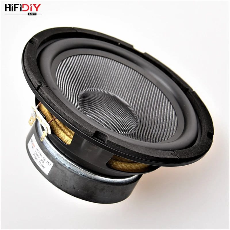 HIFIDIY LIVE HIFI колонки DIY 6 дюймов 6," Midbass НЧ динамик 8 Ом 120 Вт из стекловолокна Вибрационный таз громкоговоритель S6-167