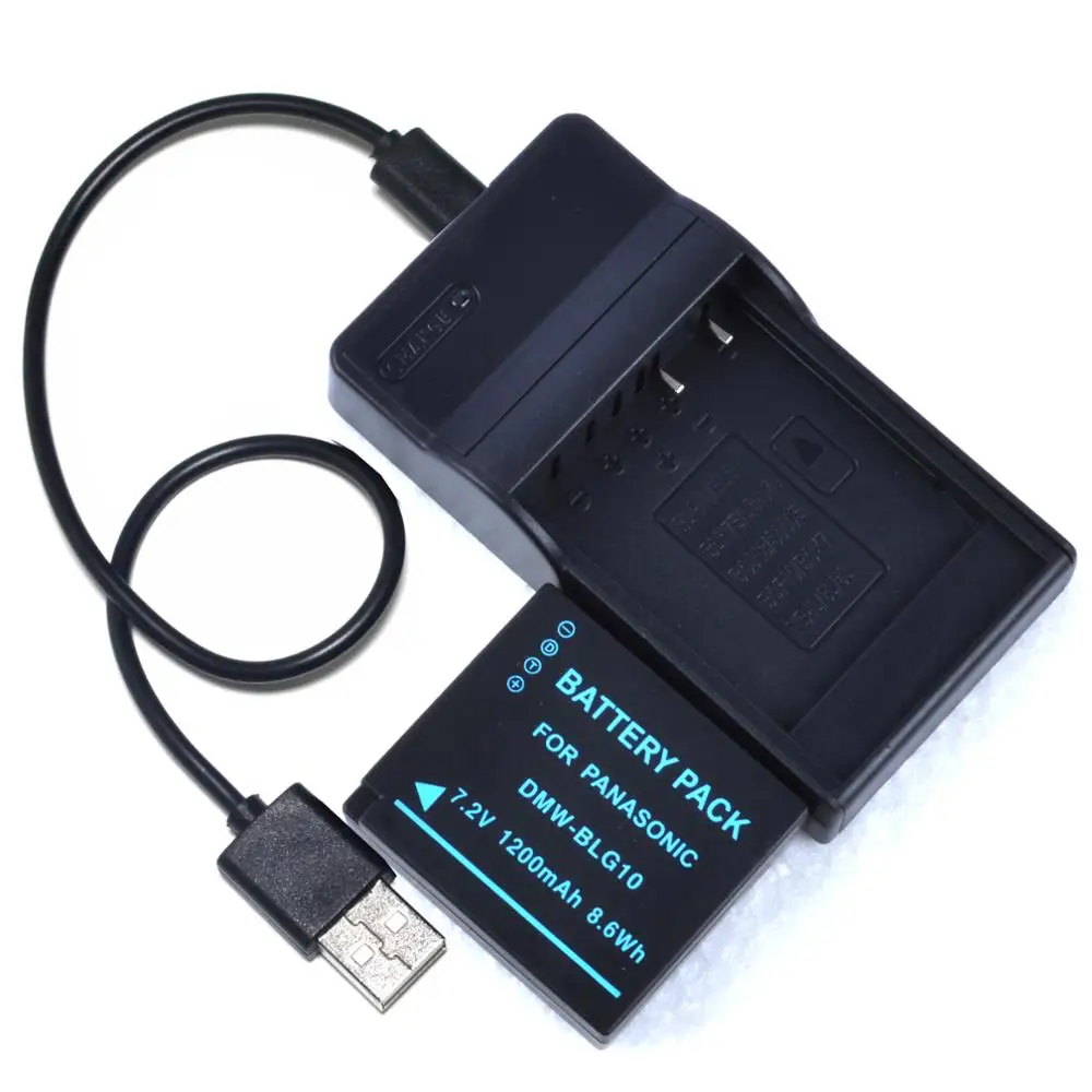 DMW BLE9E BLE9PP DMW BLG10E Battery + USB Charger for Panasonic DMC GF3