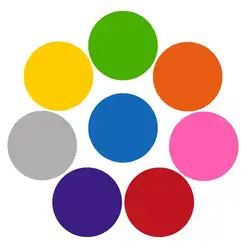Красочные сухого стирания круги белый доски Маркер съемный утолщаются точка круг набор для дрели и обучение школьные принадлежности