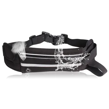 

New Running Waist Bag For Music With Headset Hole-Fits Smartphones Sports Water Bags Outdoor Phone Bag Women GymBag