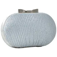 Свадебная женская вечерняя сумочка, украшенная бисером, на цепочке, на плечо, элегантные, стразы, клатч, вечерняя сумочка, в форме яйца, дневной клатч(Si