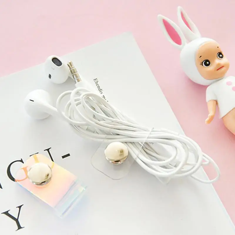 

1pc Cute Line Storage Clip PVC Laser Snap Button Winder Portable Earphone Data Cable Wire Storage Buckle Organizer Dropshipping