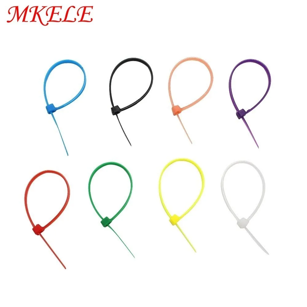 

Dispatch 3x100 Nylon Cable Tie Self-Locking Plastic Cable Ties 100PCS/Bag and 8 colors for choose from makerele