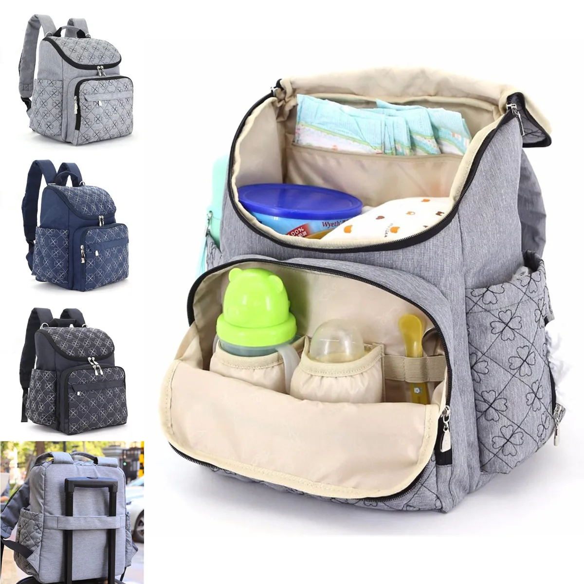 

Travel Backpack Mummy Maternity Baby Diaper Bag Baby Care Nappy Organizer Nursing Pouch Multifunctional Kids Mom Bag Large