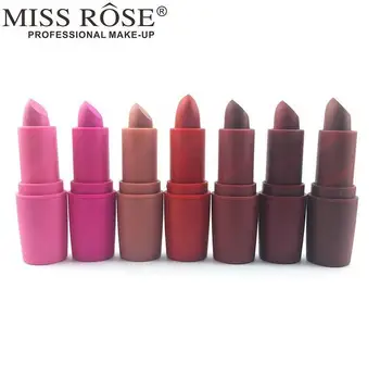 

Miss Rose Nude Lipstick 22 colors Waterproof Vampire Brown Beauty Baby Lips Batom Matte lipstick