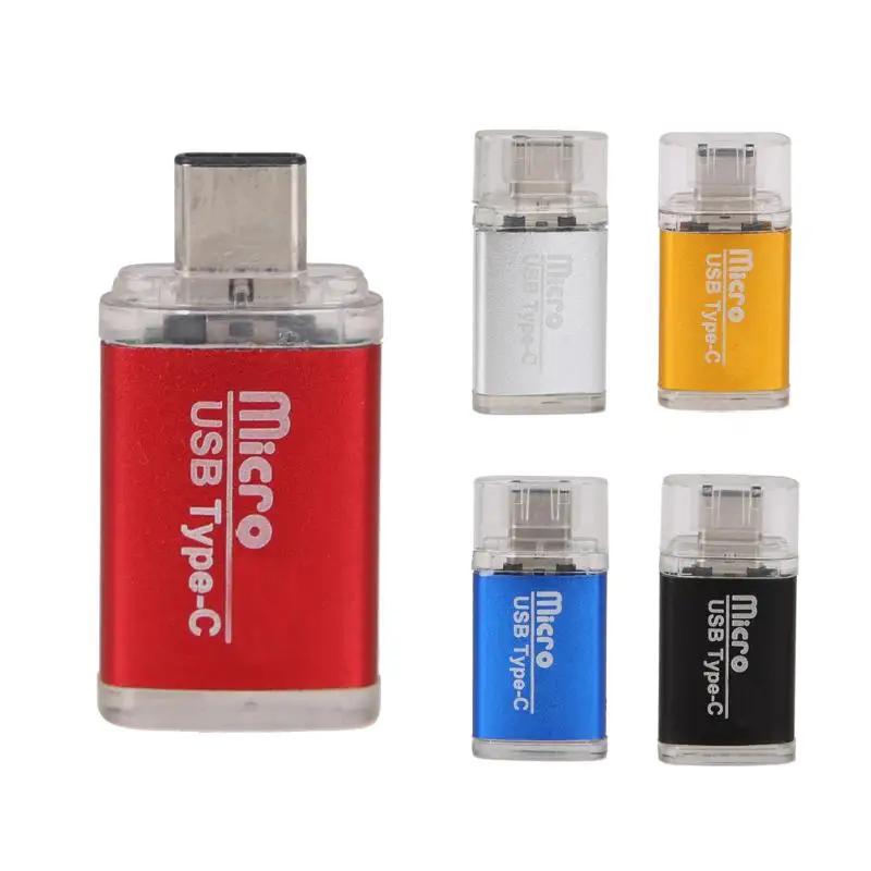 

Mini Type- C USB 3.1 TF Memory Card Reader OTG Adapter For Macbook Phone