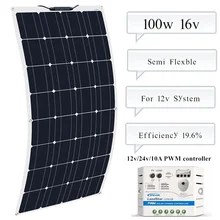 BOGUANG 100w Monocrystalline silicon Module flexible solar panel + EP-solar 10A 12V/24V Controller for 12v Battery Power Charger BOGUANG 100w Monocrystalline silicon Module flexible solar panel + EP-solar 10A 12V/24V Controller for 12v Battery Power Charger