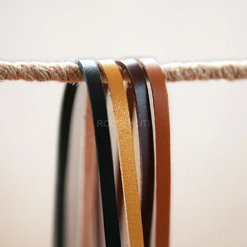 

DIY bag accessories real leather belt strap bracelet jewelry manual quilting patchwork necessary cowhide by meter with 1 cm wide