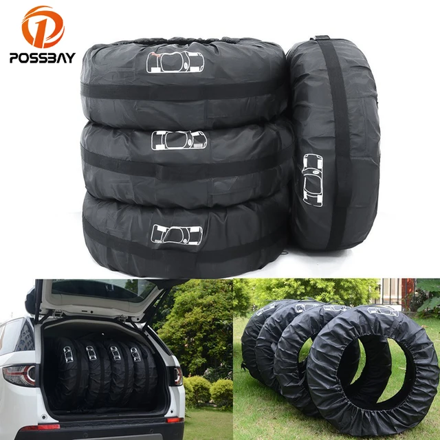 Buy POSSBAY 4Pcs Car Tire Storage Bags Summer Winter Spare Tire Cover Case