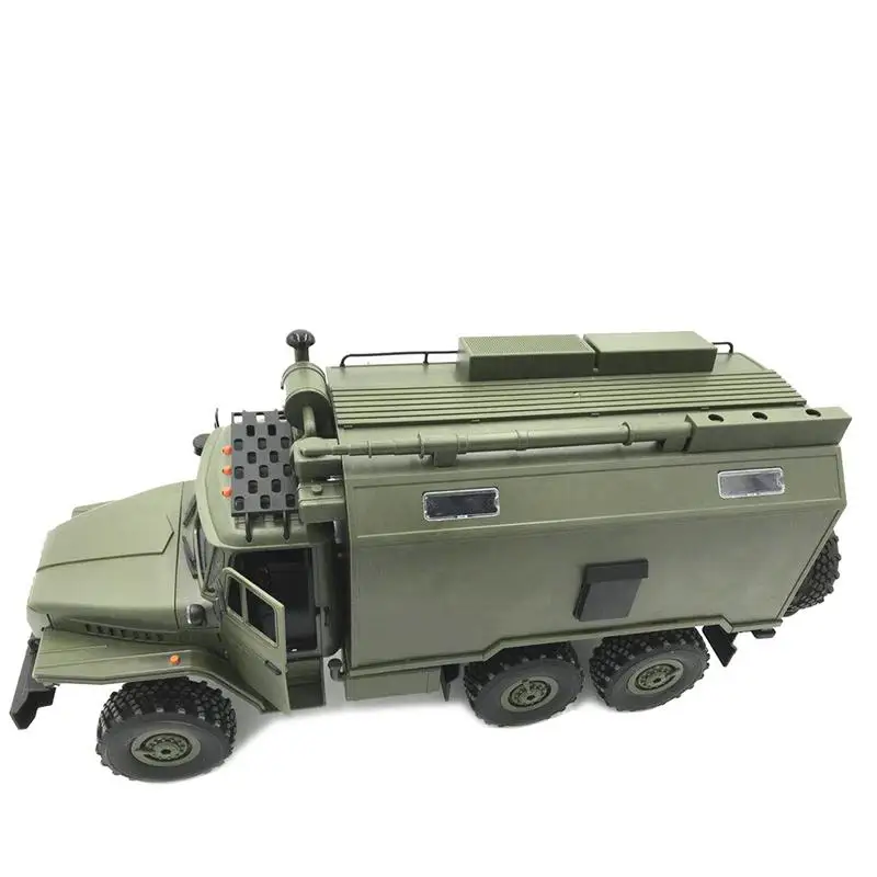 WPL Урал 1:16 шестиприводной военный грузовик командная коммуникационная машина полномасштабное моделирование скалолазание RC автомобиль