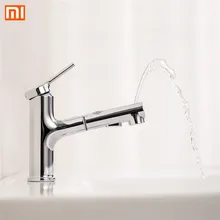 Xiaomi Dabai robinet d'évier de bassin de salle de bains avec pulvérisateur de rinçage rétractable gargarisme brossage 2 Mode mitigeur robinet de baignoire froid et chaud(China)