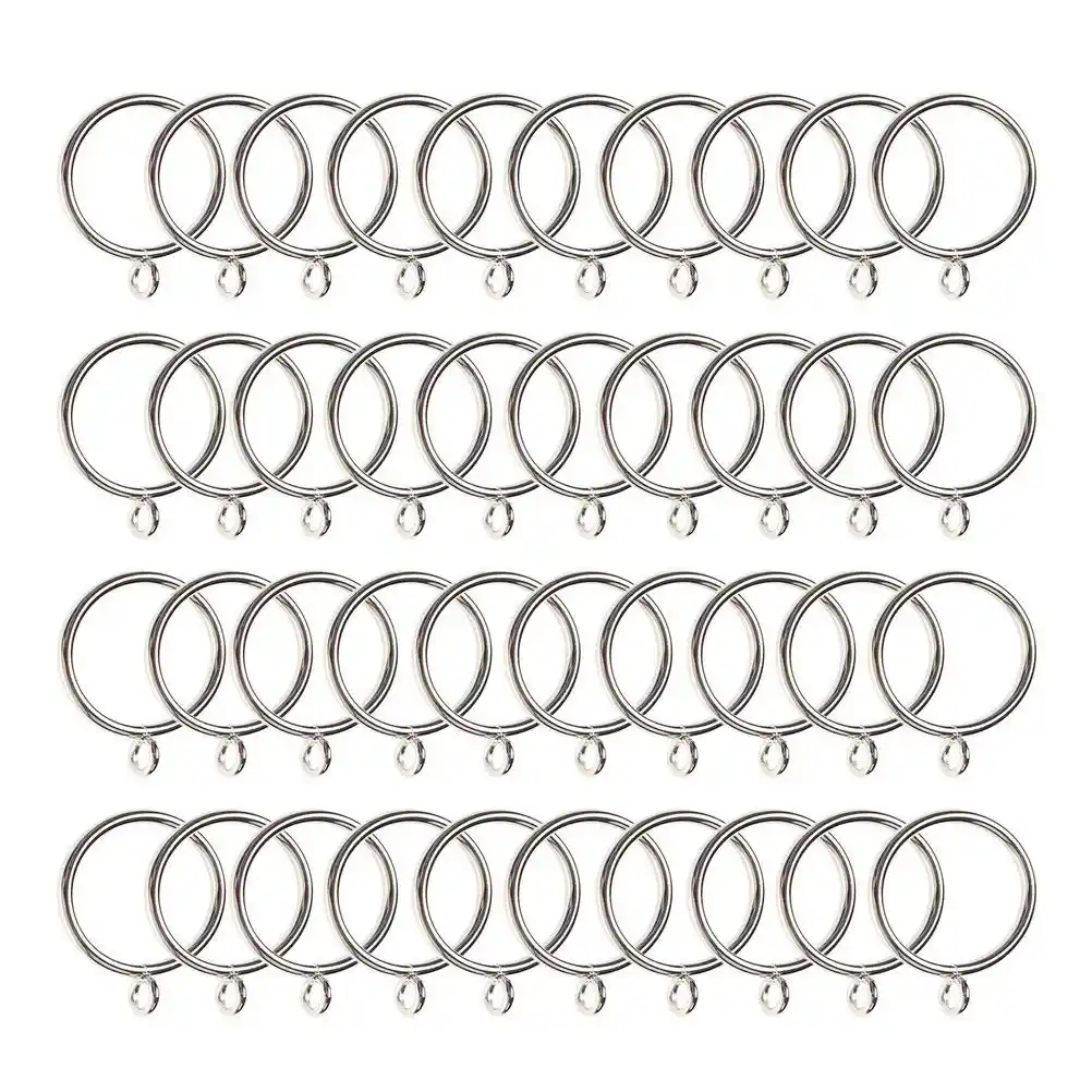 40 Pack Curtain Rings 38mm Internal Diameter Iron Curtains Rings