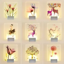 Living Room Bedside Led Wall Lamp Creative Led Sconce Indoor Corridor Decorative Lights For Bathroom Wall Light