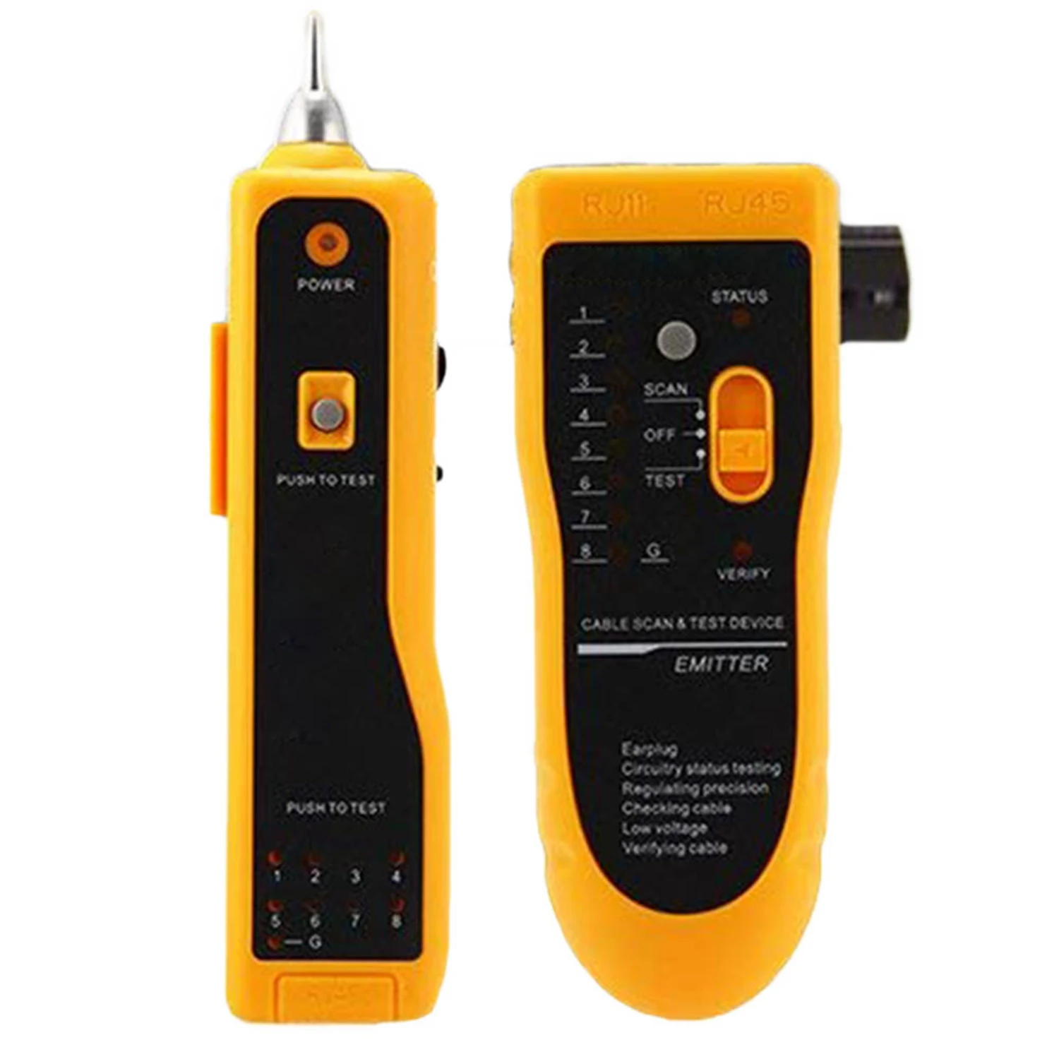 Wire Tracker Rj11 Rj45 Line Finder Cable Tester For Network Lan Ethernet Collation Phone Telephone Test Trace| |