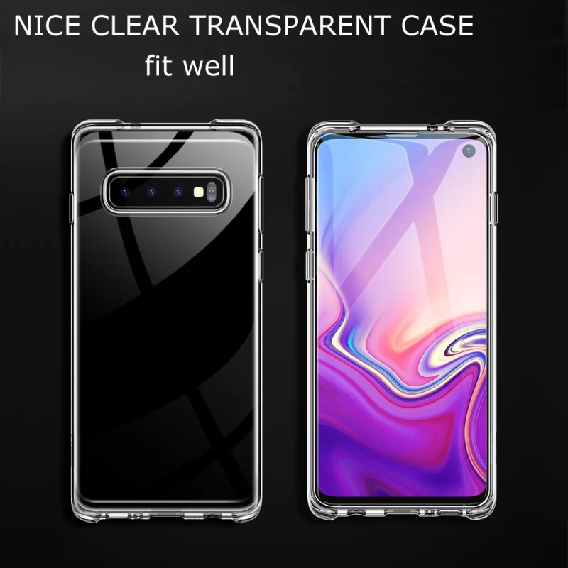 SUREHIN чехол для Samsung galaxy S8 Plus S10e S9 S10 S7 edge Note 8 9 мягкий прозрачный силиконовый
