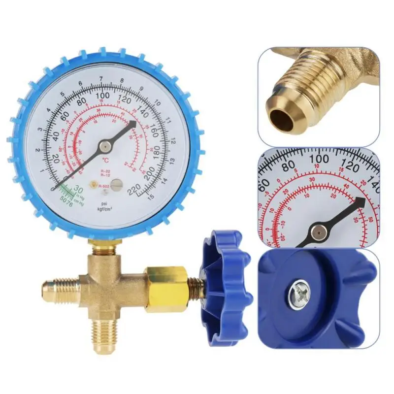 Манометр 220psi для кондиционера заряжаемый измеритель давления хладагента