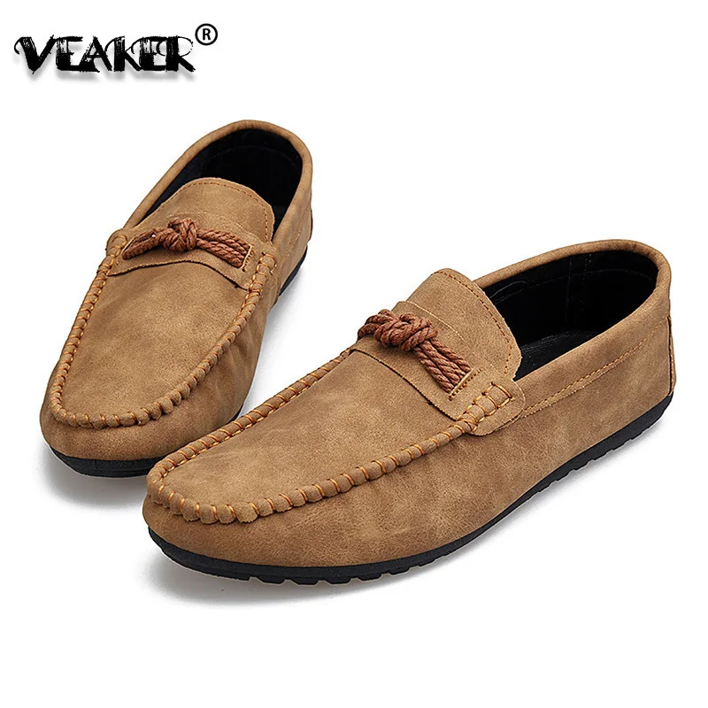 

Spring & Autumn Man Shoes Moccasin-gommino Stitching Style EU 39-44 Solid Color Adults Fashion Loafers Men Driving Doug Shoes