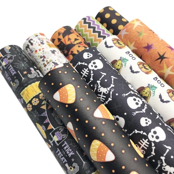 

David accessories 20*34cm Halloween synthetic leather Artificial Leather,DIY Blood skull ghost XMAS Garment Bag shoe,1Yc2740