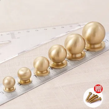 

Brass handle drawer wardrobe door solid handle single hole oak door handle accessori armadio cabinet making tools kitchen