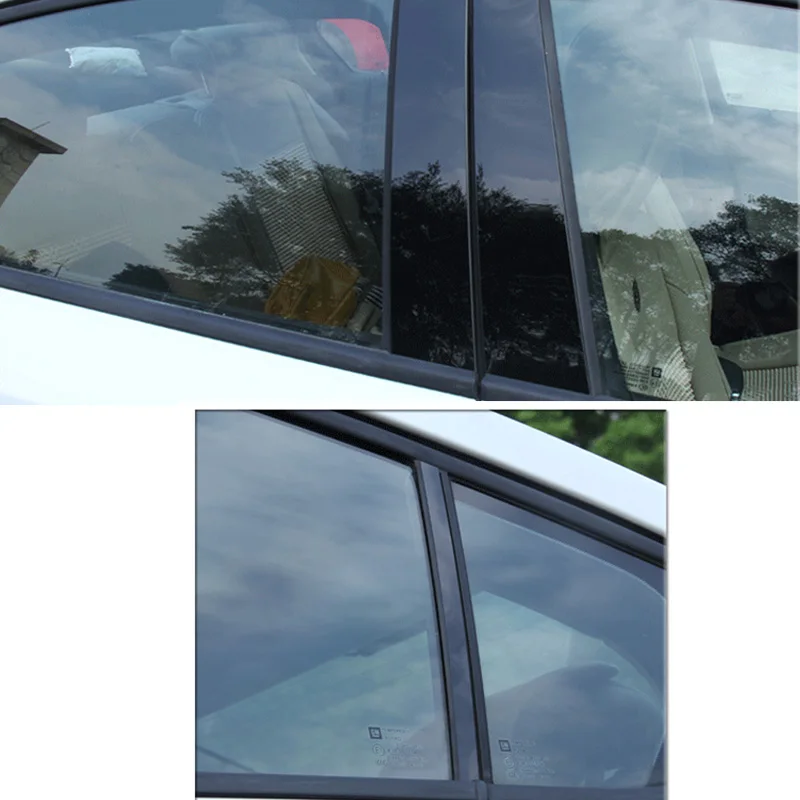  For Honda CRV XRV Accord Civic Car Window BC Column Decorative Sticker Trim Mirror Reflection Panel