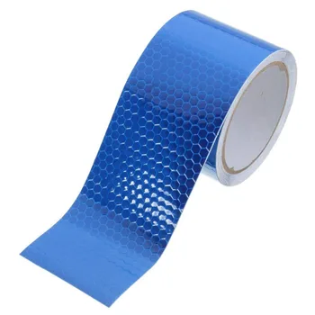 

5CM*3M Honeycomb Shape Automobile Safety Warning Reflective Tape Microprism Sticker 7 Colors Car-styling Car Stickers Styling