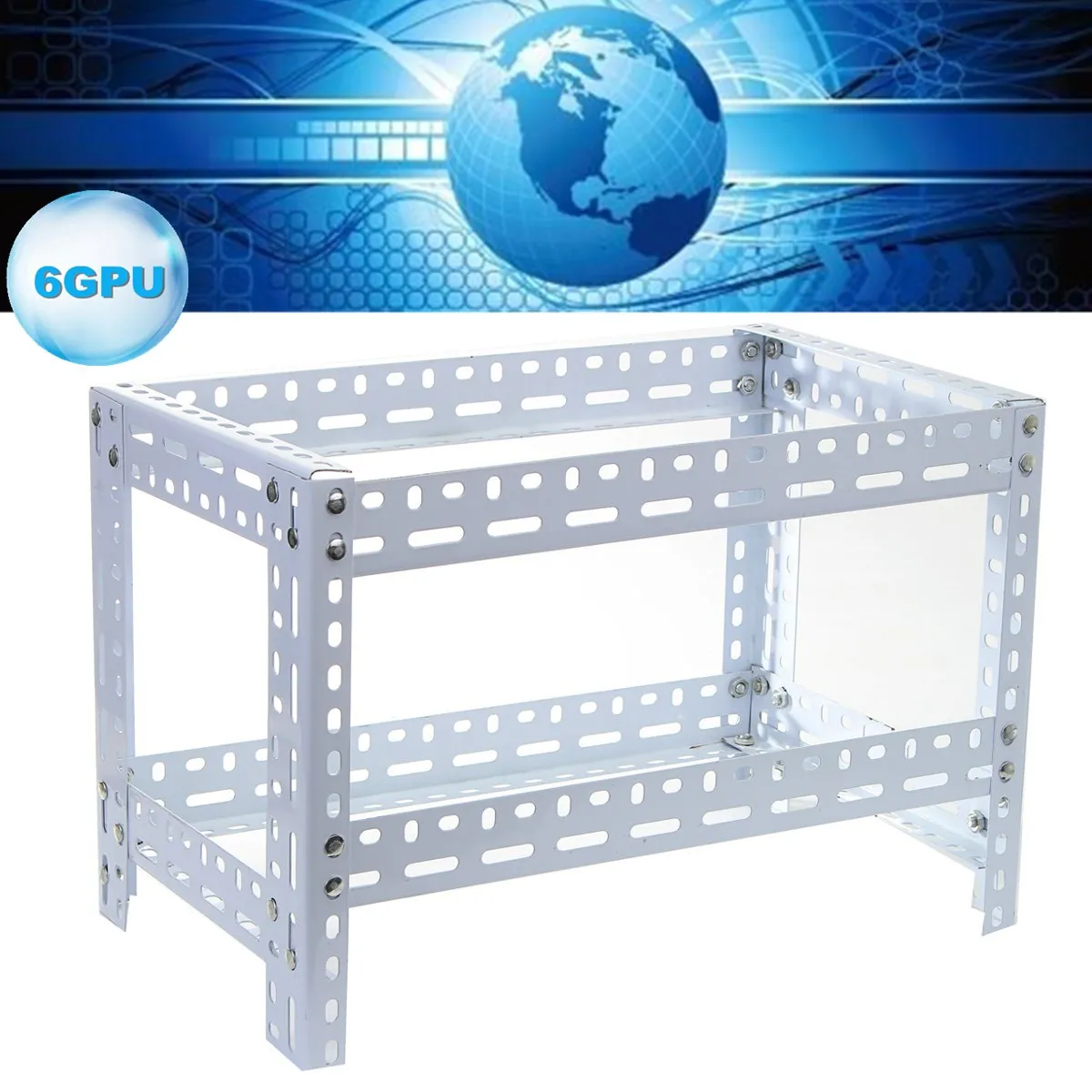 6/7/8 GPU Coin Open Air Mining Miner Frame Rig Case Holder Steel Shelf Ethereum 6/7/8 GPU Coin Open Air Mining Miner Frame Rig Case Holder Steel Shelf Ethereum
