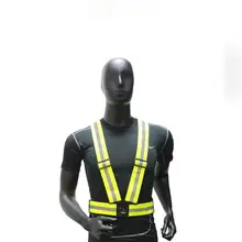 Унисекс Открытый Ночной бегущий отражающий жилет легкий безопасности 80C машинная стирка спортивный всесезонный жилет