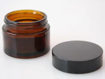 

200pcs 50g amber glass jars, 50ml cream jars, skin care cream bottles new
