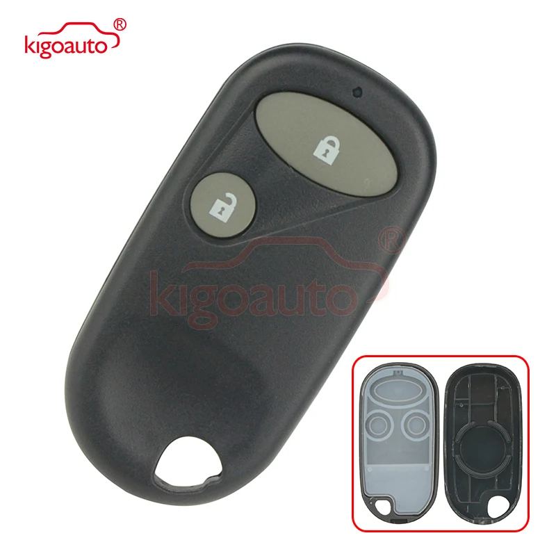

Kigoauto Remote key fob shell case 2 button for Honda Civic CR-V Element Insight 2001 2002 2003 2004 2005
