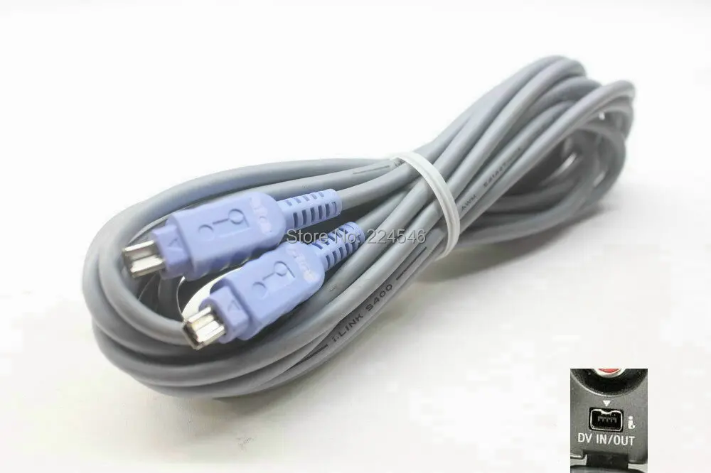 

IEEE1394 VMC-IL4435B i.link S400 Firewire cable 4pin-4pin for Sony Handycam Camcorder 3.5 meters