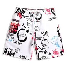 Мужские быстросохнущие пляжные шорты для серфинга, летние пляжные шорты с цветочным принтом, мужские плавки, купальный костюм