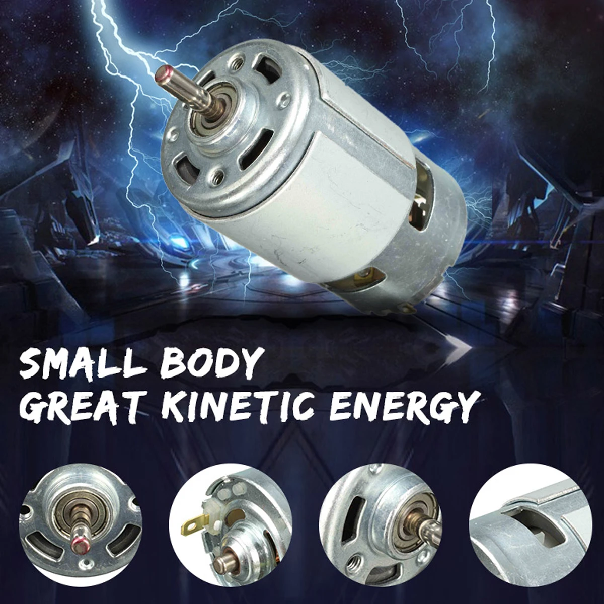  DC Motor 12V 100W 15000rpm 775 High Speed DC Large Torque Motor Ball Bearing Tools Electric Motor T