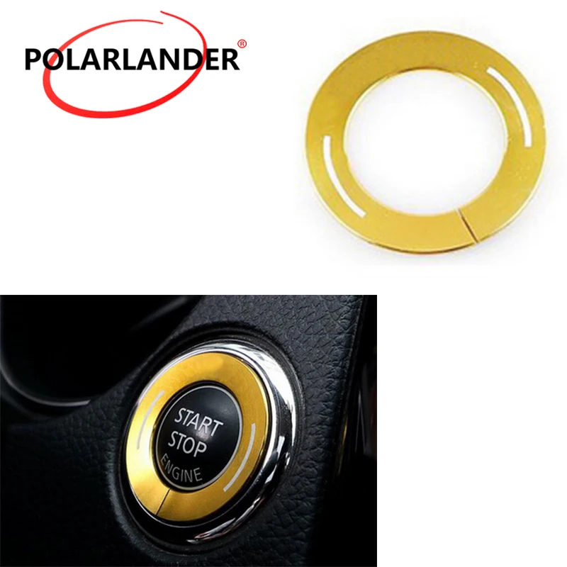 

Ignition Key Ring Switch Cover Sticker For Nissan/Qashqa 16 Car Styling Decoration Car Engine Start Stop Switch Button