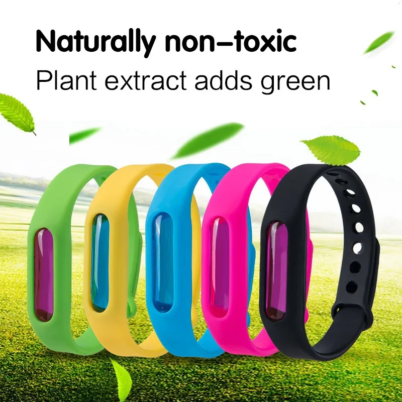 

1pcs Mosquito Repellent Bracelets Buttons Bracelet+Anti Mosquito Capsule Pest Insect Bugs Control Wristband Drop Shipping