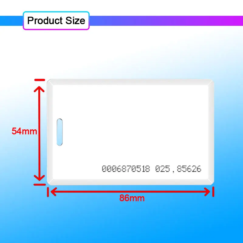  5pcs RFID Card EM4100 Tk4100 125khz 1.8mm Access Control Card Keyfob Tags Sticker Key Fob Token Ring Key Proximity Smart Card  