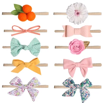

BalleenShiny Bowknot Floral Headwear Infant Baby Fashion Cute Elastic Beauty Headdress Headband Toddler Hair Band Accessories
