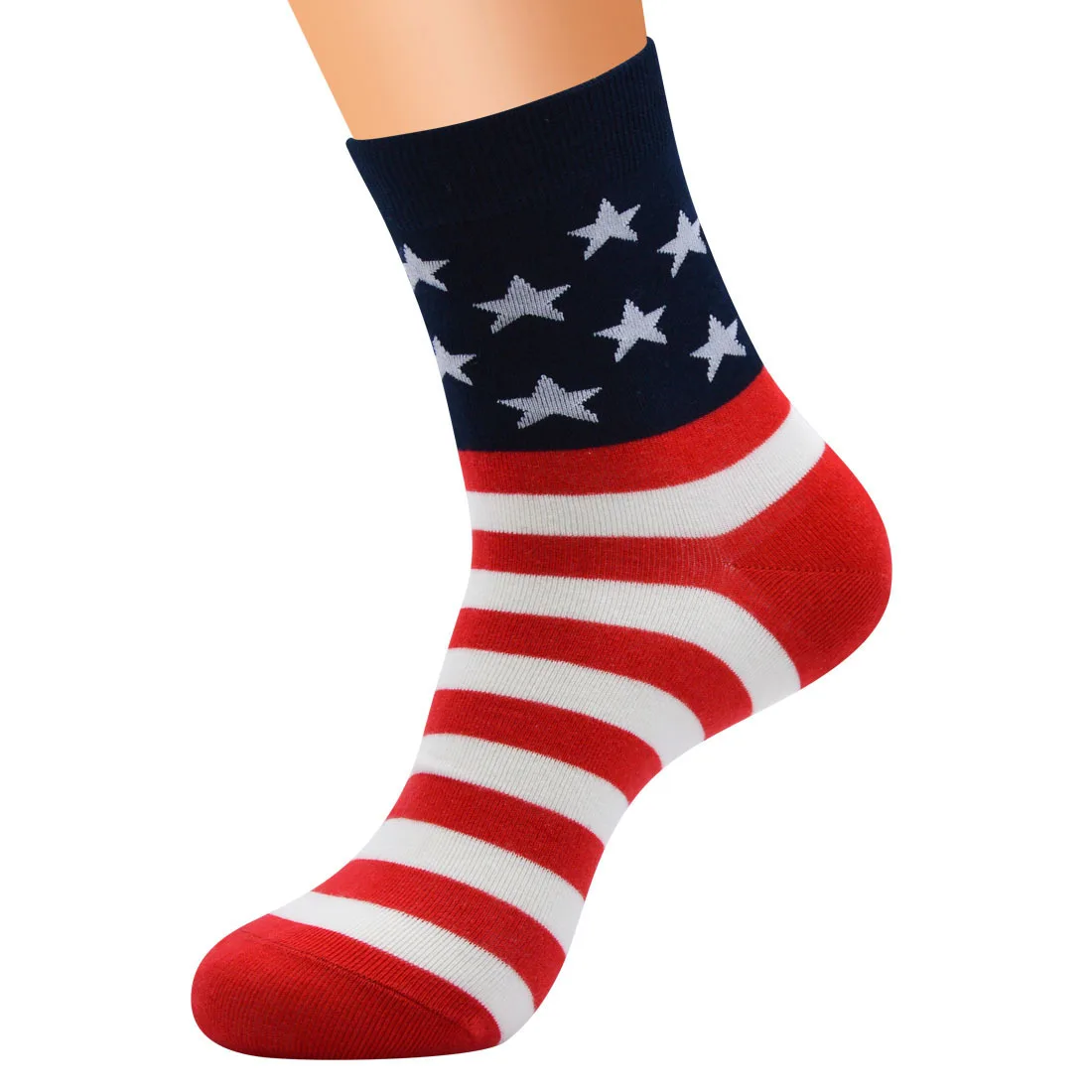 Для мужчин Бизнес Повседневное высокое качество носки Национальный флаг серии Для мужчин Ins Гольфы хлопковые звезда полосой платье мужской подарок
