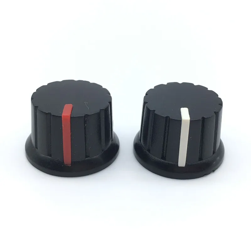 

5pcs/lot 6mm 15/64" Shaft Diameter Potentiometer Knobs Half Shaft Type Plum Shaft