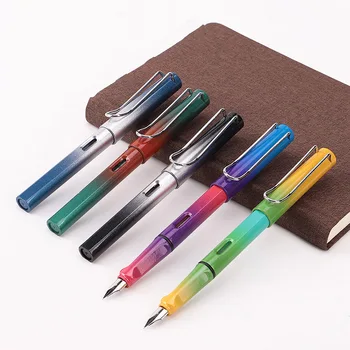 

1Piece Gradient Ink Sac Fountain Pens 0.38/0.5mm Positive Pens For Kids Gifts Writing School Office Supplies Korean Stationery