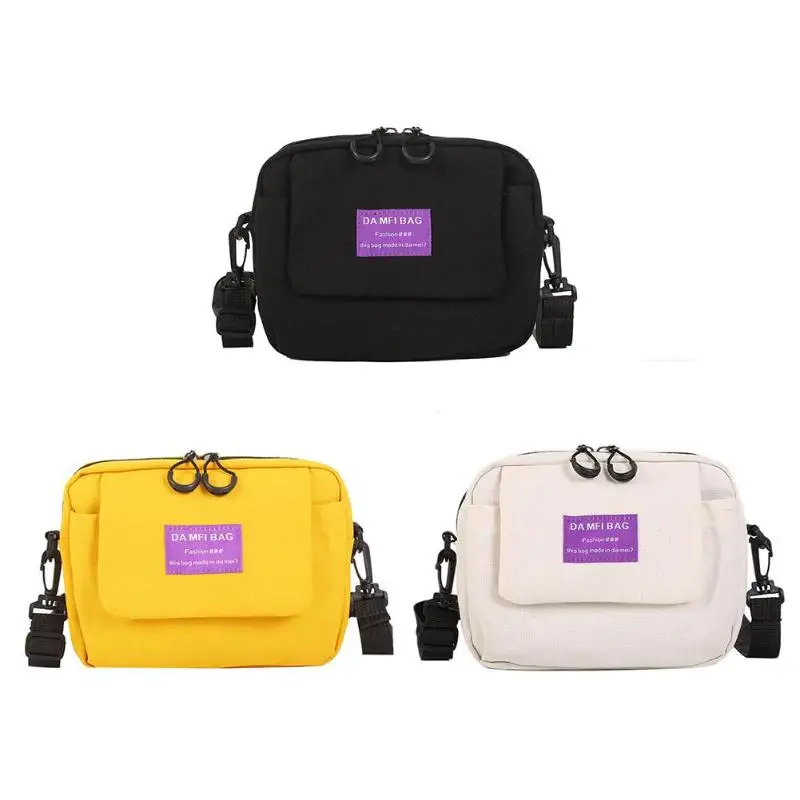 

Simple Small Canvas Bag for Men Women Shoulder Messenger Handbag Unisex Crossbody Bag Sac A Dos Bolsas Feminina Mujer Sac A Main
