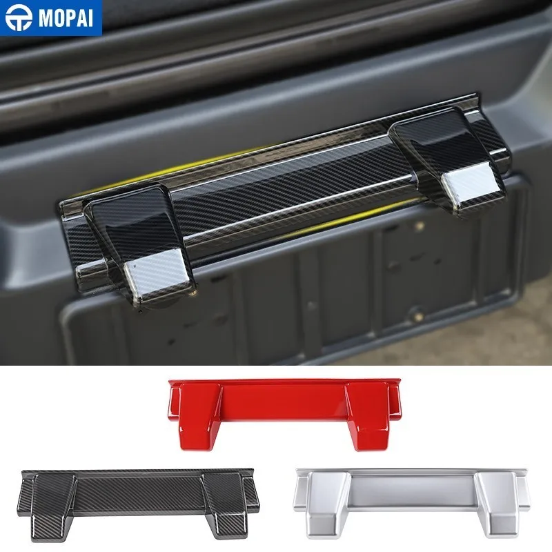

MOPAI Interior Mouldings for Car Rear License Plate Light Decoration Cover Stickers for Jeep Wrangler JL 2018 Up Car Accessories