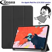Qosea для Apple iPad Pro 12,9 из искусственной кожи смарт-чехол с подставкой для Apple iPad Pro 12,9 Tablet средство защиты ПК стенд крышка