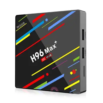 

H96 MAX+ Android 9.0 TV Box 4GB+64GB RK3328 Quad Core 2.4G 5G WiFi Bluetooth 4K HDMI Smart Set Top Box Media Player w/ Remote