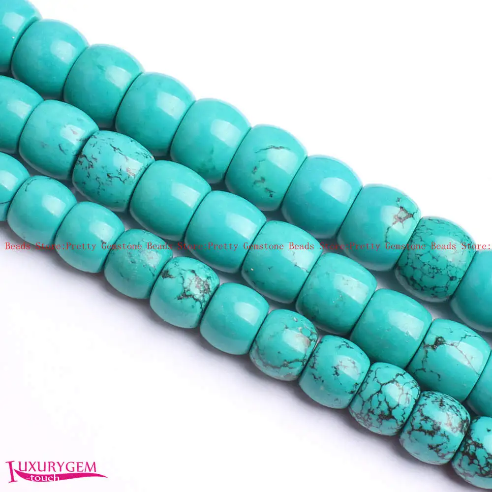 12mm 14mm 16mm Smooth Blue Green Natural Turquoises Wheel Shape DIY Beads 15