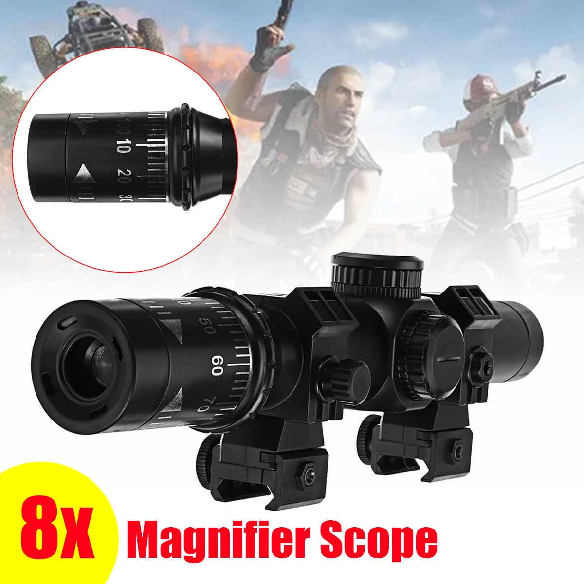 Тактическая Лупа 8X Red Dot Sight основной охотничий прицел для Gel Ball Sight|Игрушечное