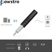 Powstro 3,5 мм разъем беспроводной Bluetooth приемник Мини Bluetooth автомобильный аудио-музыкальный адаптер с микрофоном для наушников динамик
