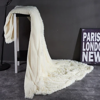

Blankets For Bed Sofa Bedspread Long Shaggy Soft Warm Bedding Sheet Air Conditioning Blanket Multicolor Multi Size optional