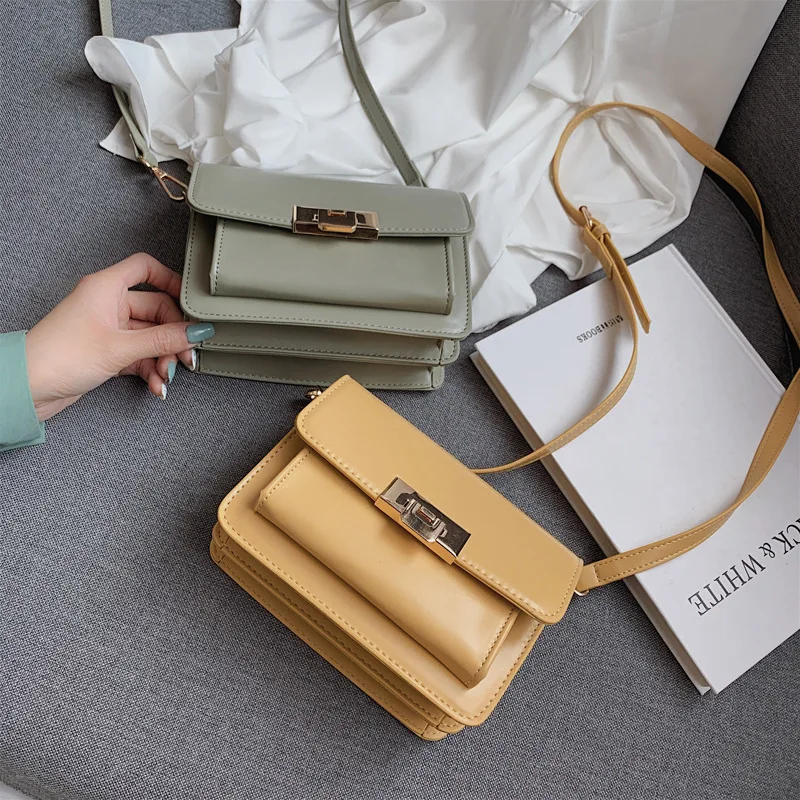 

Luxury Brand Small Crossbody Bags For Women 2019 High Quality PU Leather Ladies Designer Handbags Lock Shoulder Messenger Bag